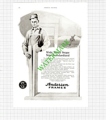 Andersen Lumber Company Bayport Minneapolis USA Advert -  1926 Cutting