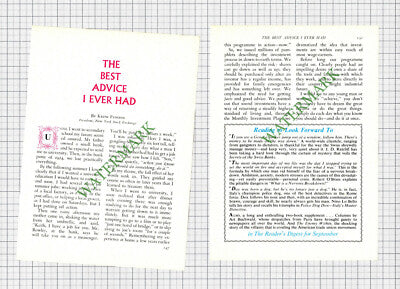 Keith Funston New York Stock Exchange - 1960 Small Article