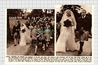 C3630) Hon Jean Coats Lord Glentanar James Bruce St Lesmo Aboyne - 1950 Clip