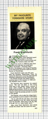 Frank Staniforth Eppleby Westminster Press - 1977 Cutting