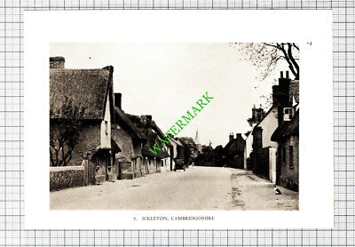 Ickleton Cambridgeshire / Bilsby Lincoln Upwell Norfolk - 1932 Cutting/ Print