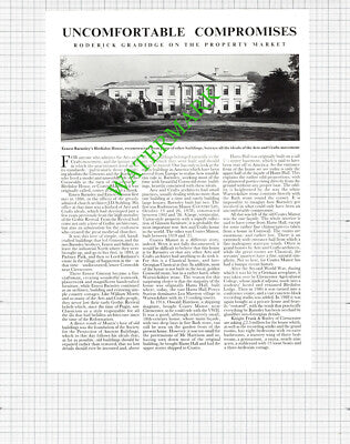 Bledisloe House Coates Manor Cirencester Ernest Barnsley Gimson  - 1991 Article