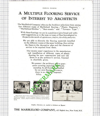 Kohler Wisconsin / The Marbleloid Company New York  - 1926 Advert