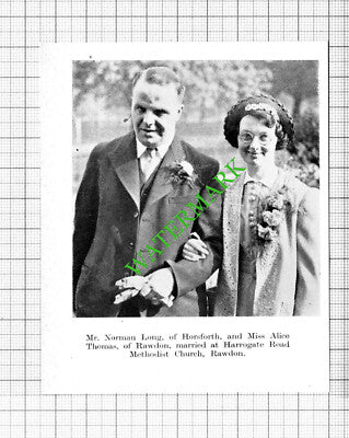 Athena Watson George Corry Horsforth / Norman Long Alice Thomas  -1938 Cutting