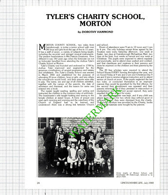 Morton County School Gainsborough Lincolnshire Mr Desborough - 1984 Article