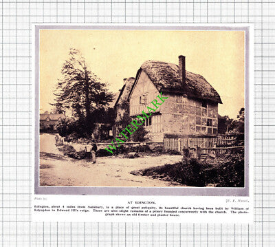 Edington Salisbury  - 1920's Cutting