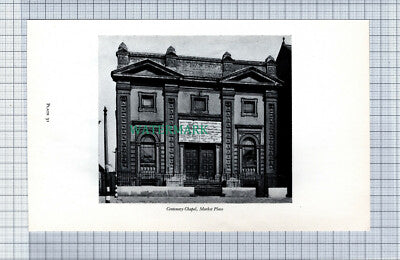 C4162) Middlesbrough Centenary Chapel Market Place - Vintage Book Print