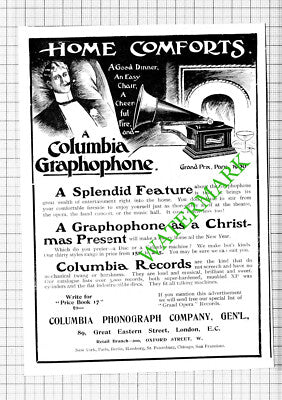 Columbia Graphophone  Columbia Phonograph Company ADVERT - 1903 Cutting