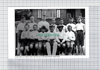 C5117) Hartlepool Boys Cricket Team 1922 - CUTTING