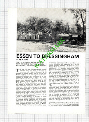 Waveney Valley Railway Bressingham Gardens - 1974 Article
