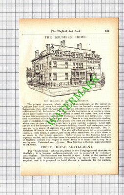 The Soldiers Home Sheffield  - 1905 Small Cutting