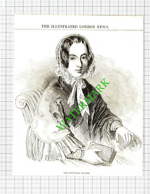 Miss Frederika Bremer -   1850 Cutting