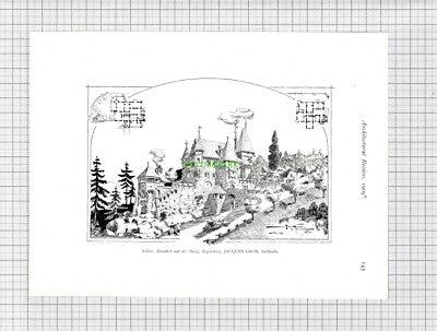 8795) Schloss Mandach Regensberg Jacques Gros / Wohnhaus Dolder Zurich - 1909