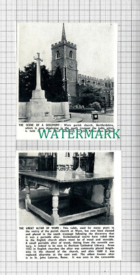 C3196) The Church Altar Of Ware Cleaned And Moved - 1950 2-PART Clip