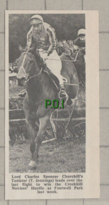 C1190) Lord Charles Spencer Churchill Tanister Jennings Horse Jumping 1969 Clip