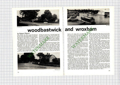 9215) Woodbastwick And Wroxham   - 1972 Article