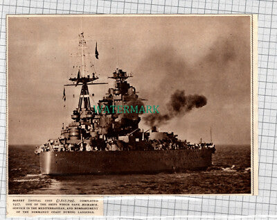 C1599) RODNEY Ship Which Helped Sink The Bismarck - 1948 Clip