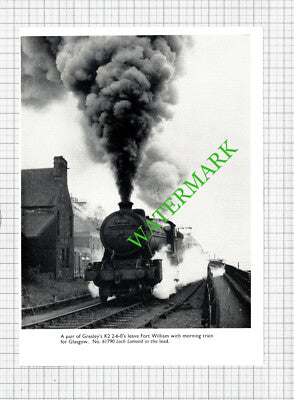 Fort William Railway Station Gresley No 61790 Loch Lomond Engine - Cutting