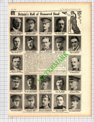 E Bousfield Outram's Myddleton-Gavey Whidborne  World War One  -1916 Cutting