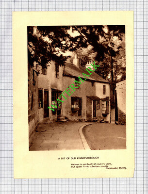 Knaresborough Yorkshire  -- c.1930s Book Print