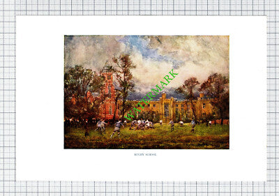 Rugby School  - c.1920s Small Book Print