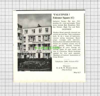 C2189) Falconer Windsor-Smith Highbank Givendale Scarborough Hotel Advert - 1969