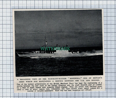 C4783) HOPEWELL Ship - 1945 Clip