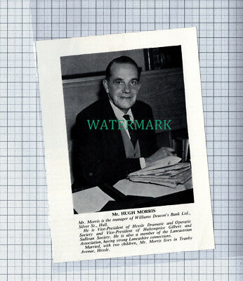 C4653) Mr Hugh Morris Williams Deacons Bank Hull Hessle Dramatic - 1966 Clip