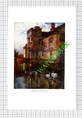 Baddesley Clinton Hall - c.1920s Small Book Print