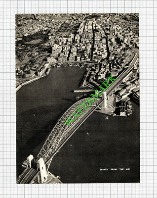 Sydney Australia Aerial View  - 1960s Cutting / Print