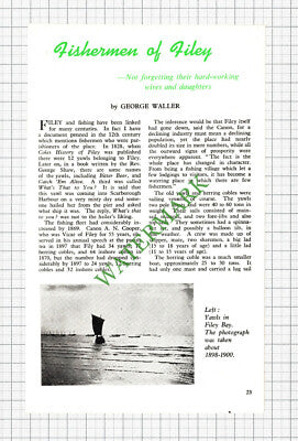 Filey Yorkshire Fishermen Fishing Alf Powley George Crimlisk - 1962 Article