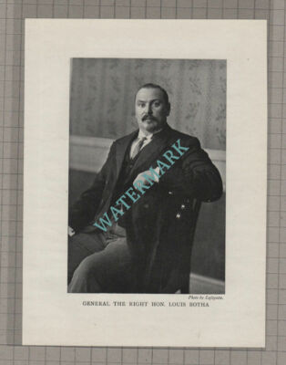 C3740) General The Right Hon Louis Botha - c.1920s Book Print
