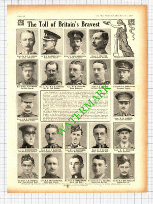 John Chrystie Royal Garrison Cadogan 10th Hussars Pilliner WW1  - 1914 Cutting