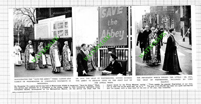 Westminster Abbey Appeal Dr Don  - 1953 Cutting