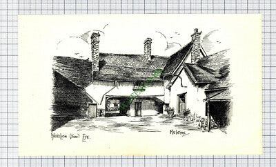 White Lion Yard Eye Suffolk - c.1946 Small Print