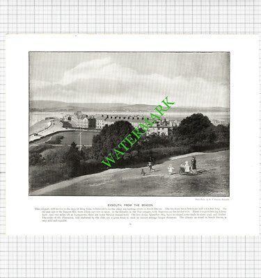 Great Yarmouth / Exmouth Devon  - c.1900 Book Print