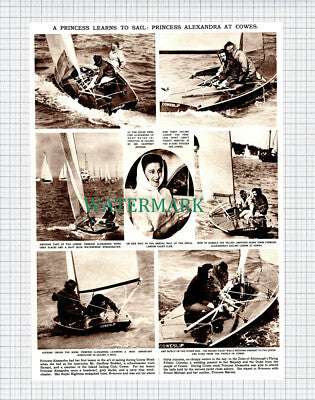 (X243) Geoffrey Budden Havant Princess Alexandra Sailing Cowes - 1961 Clip