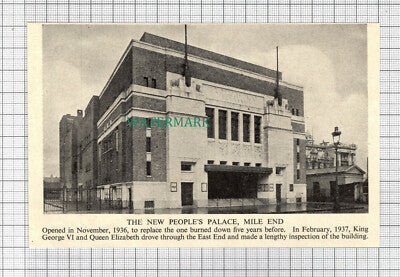 C2578) New People's Palace Mile End - c.1950s Cutting
