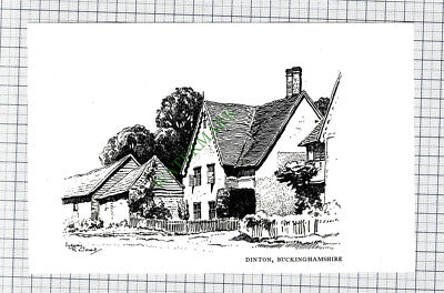 C7830) Dinton Buckinghamshire / Childrey Berkshire - c.1980s Cutting