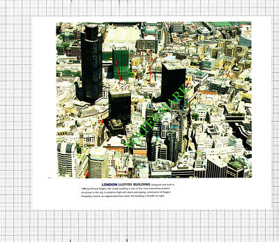 Greenwich London / LLoyd's Building - c.1990s Cutting / Print