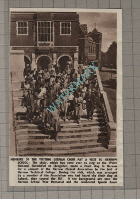 C3396) Harrow School German Choir Visit - 1950 Clip