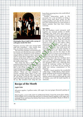 Beans Of Bradford Nicholas and Christopher Bean  - 1992 Article