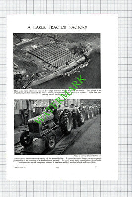 Ford Motor Company Dagenham Tractors  -   c.1950s Cutting / Print