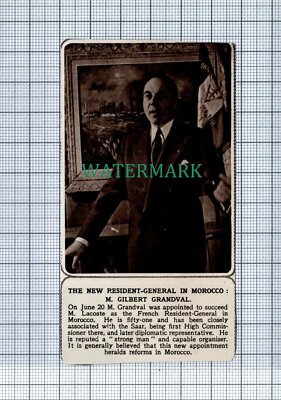 C4307) M Gilbert Grandval French Resident General Morocco - 1955 News Clip