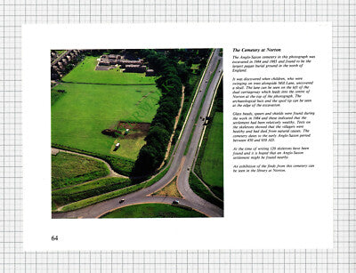 9810) HOVINGHAM HALL / NORTON CEMETERY - 1980s Cutting / Print