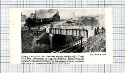 Birchenwood Gas & Coke Works Kidsgrove Railway  - 1971 Cutting
