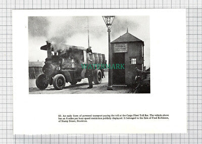 C4077) Middlesbrough Cargo Fleet Toll Bar  - Book Print