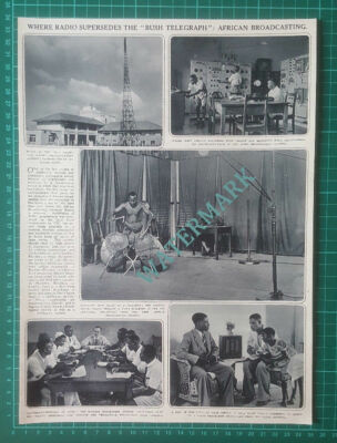 (X453) African Radio Broadcasting Accra Africa BBC - 1949 Clip