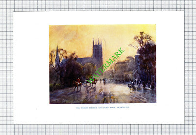 LEAMINGTON CHURCH  - c.1920s Small Book Print