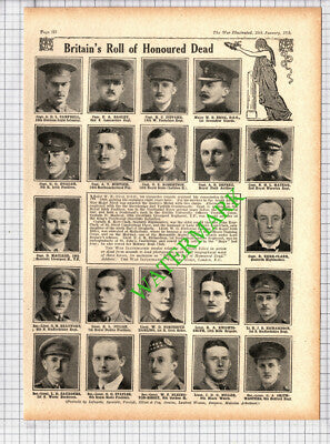 Kerr-Clark Seaforth Fippard Matear Elrington-Bisset Deprez WW1 -1916 Cutting